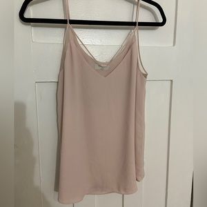 Blush pink babaton silk shirt